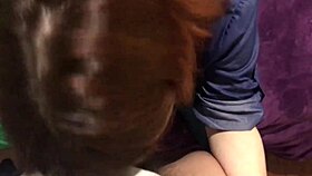 Making boyfriend cum in my mouth with blowjob