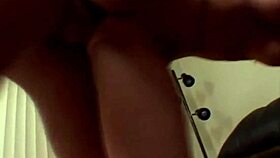 Cock riding blonde slut teases before hardcore sucking and cumshot facial