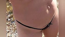 Hung up playgirl is punished in the garage