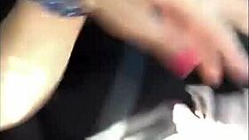 Thedarsons get handjob while driving