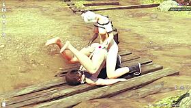 asian amateurs explore intense rimjob sensations in japanese setting