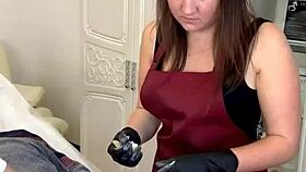 sugarnadya guides a young russian girl in depilation close up on webcam 😉