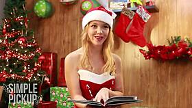 Brazilian girls try reading Christmas tales