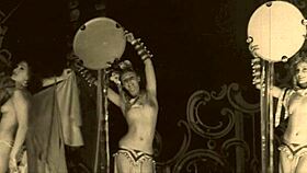 Vintage Showgirls Perform Striptease