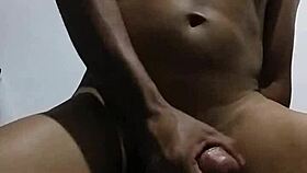 Man DANCING in a lively rhythm with friends around