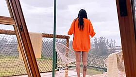 Waking up with my best friend in the morning outdoors