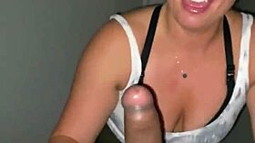 blonde interracial couple feels intense pleasure in deepthroat swallow and cumshot