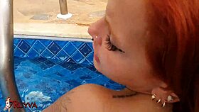 Young teen's first porn film