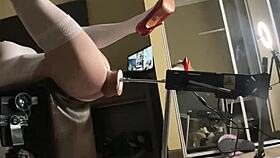 i feel submissive in tight bodysuit getting fucked by huge dildo