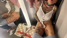 I feel the remote toy buzzing in my pussy at the shopping center, leading to an intense orgasm outdoors.