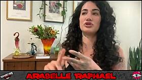 Arabelle Raphael shares backstage secrets in her alt model interview with big tits and ass on display 😏