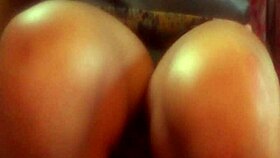 Upskirt Skirt Tease on Train