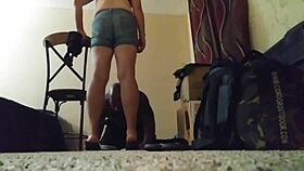 Big Ass Hooker Flaunts Her Curvy Butt and Tight Pussy for Clients. Ass Fetish Action in Detail