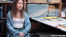 Officer Searches Stepsister's Pussy After Shoplifting Bust