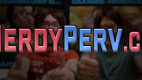 Tricked amateur sucking dick in lingerie, first time blowjob with handjob tease?