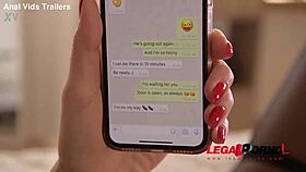 sexting turns into wild pussy fucking with ania kinski's big tits