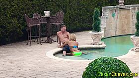 Big Ass Teen 18+ Rides Cock Outdoors?