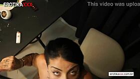 Morena Gaucha Sucks Director's Cock in POV Amateur Debut