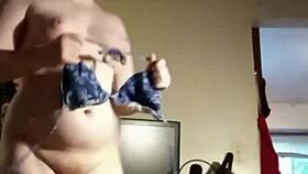 she cleans and changes her clothes