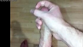 young 18yo amateur explores solo masturbation with intense orgasm. cum covers everything.
