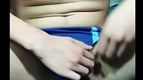 Wow! Asian Twink Strokes Hard on His Bed in Solo Action