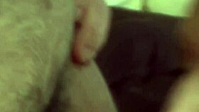 Sexy brunette prepares her ass with a huge dildo