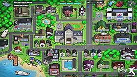 Summertime Saga: Teen Blowjob and Fucking in Barn Creampie