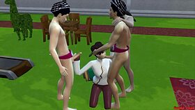 नारुतो हेंटाई एपिसोड 12: टीम 9 की नई ट्रेनिंग। टेंटेन हर होल में जोरदार गैंगबैंग और कुम से भरी