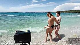 Spending Vacation On Topless Beach