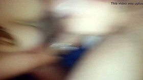 She deepthroats my big cock and cums hard