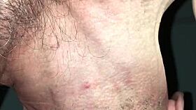 hey, check out this close-up handjob with a huge cum load filling the condom