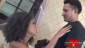 Tattooed beauty fucks photographer