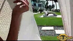 Cutie and boyfriend sneak a quick fuck session.