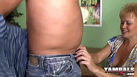 Horny Milf Deepthroats With Her Big Tits!