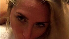 Is This Blondie Hotwife Ready for a Hogtied Blowjob Challenge?