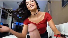 pretty brunette teen handles family taboo with blowjob and fucking in hardcore sex tape