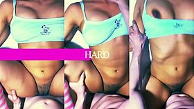 Oh, the shy petite teen student seduces her hot neighbor in the living room!