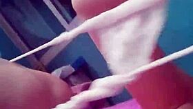 Colorful foot sucking leads to cum fetish