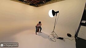 Michael Boston, that gay muscle model, is eager to fuck the new photographer in this VR porn scene.