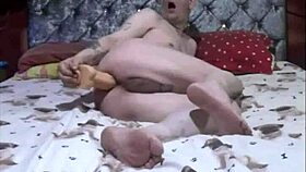 bisexual mark wright enjoys big cock in his ass but wishes it was real in this homemade collection