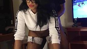 Asian latina milf demands harder pov fucking with big black cock