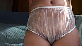 Plastic Panties Tease With Sexy Moves
