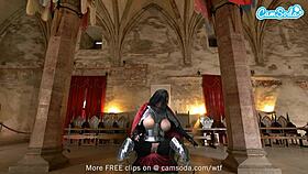 Big Boobs Ashlyn Peaks Cosplays In Knight's Armor. Intensely Masturbating With Magic Wand To Orgasm.