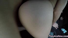 amateur teen explores outdoor activities with brunette babe