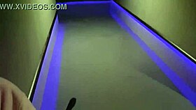 Intense cock sucking and deep fucking in cinema