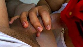 hey, that exchange student invited her friend over for language practice, but they ended up exploring each other's bodies in bed 😏