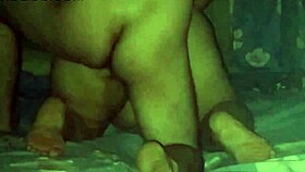 i follow a chubby lady in four