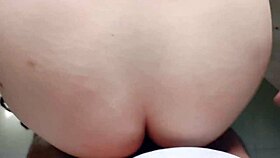 Incredible mother-in-law, after stripping to wash clothes, begs for my cock in her ass