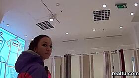 Ravishing Czech nympho seduced in supermarket, penetrated hard in POV