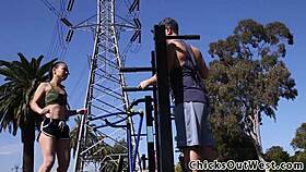 amateur girlfriend and friend in a reality scene